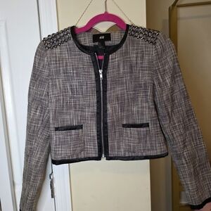H&M Cropped Jacket SZ 8